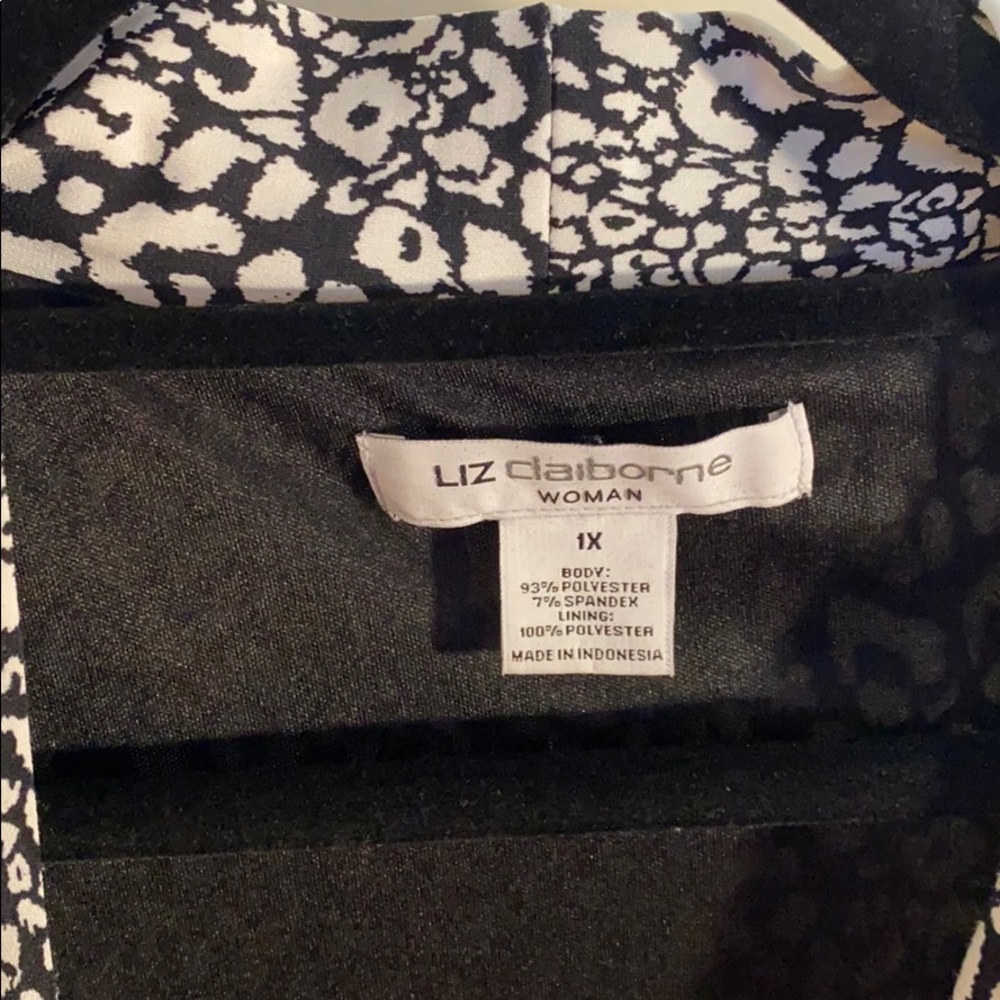 Liz Claiborne woman Dress Black and Print size 1X - Picture 10 of 10